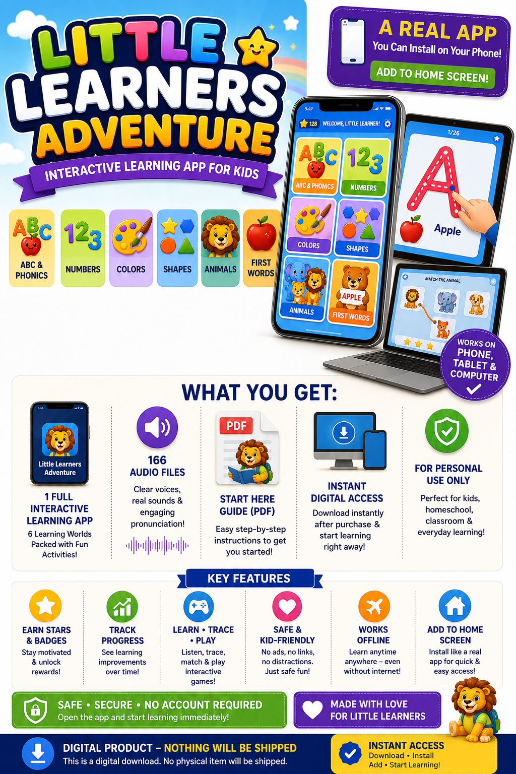 Little Learners Adventure – Interactive Learning App for Kids