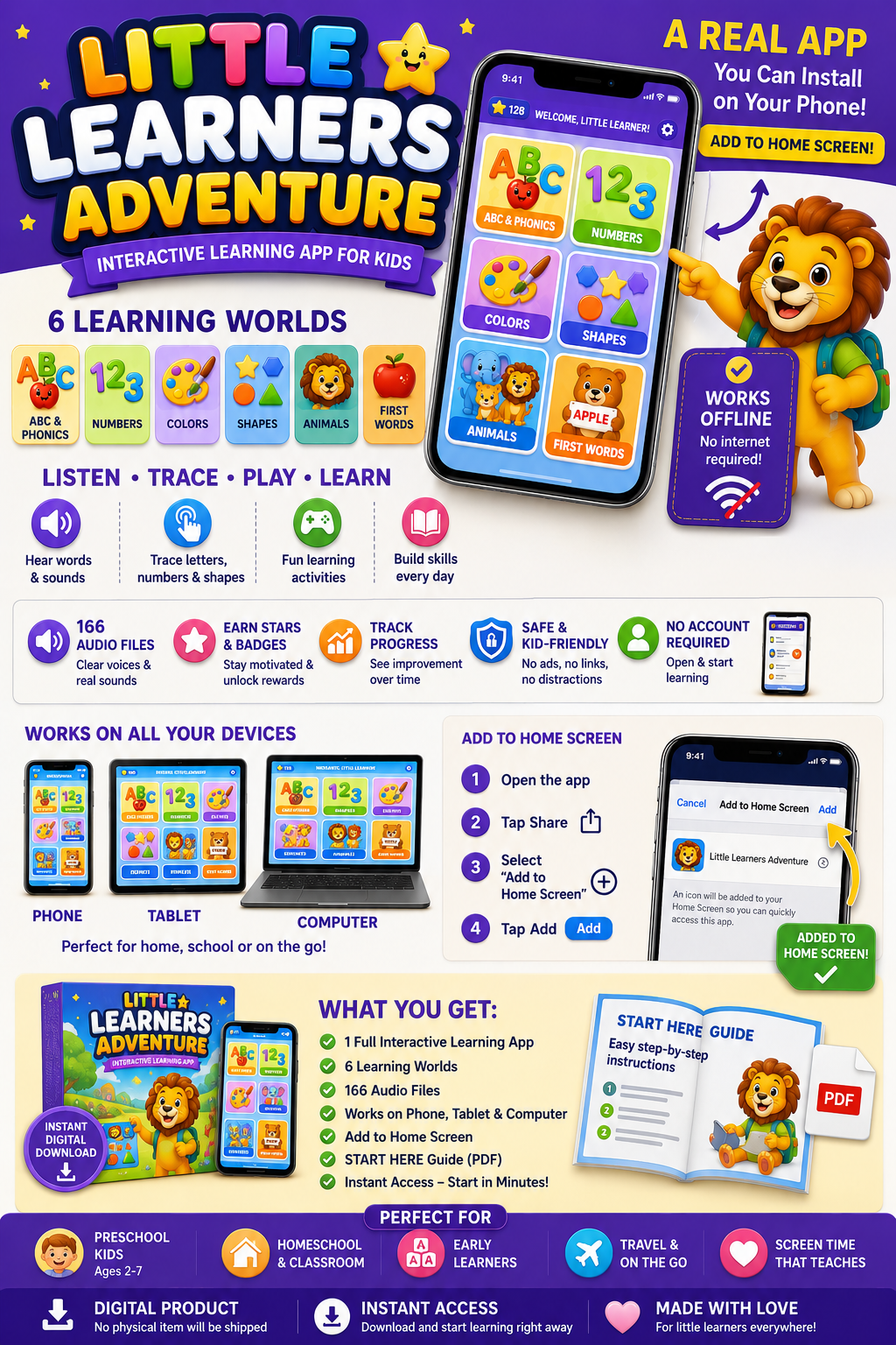 Little Learners Adventure – Interactive Learning App for Kids
