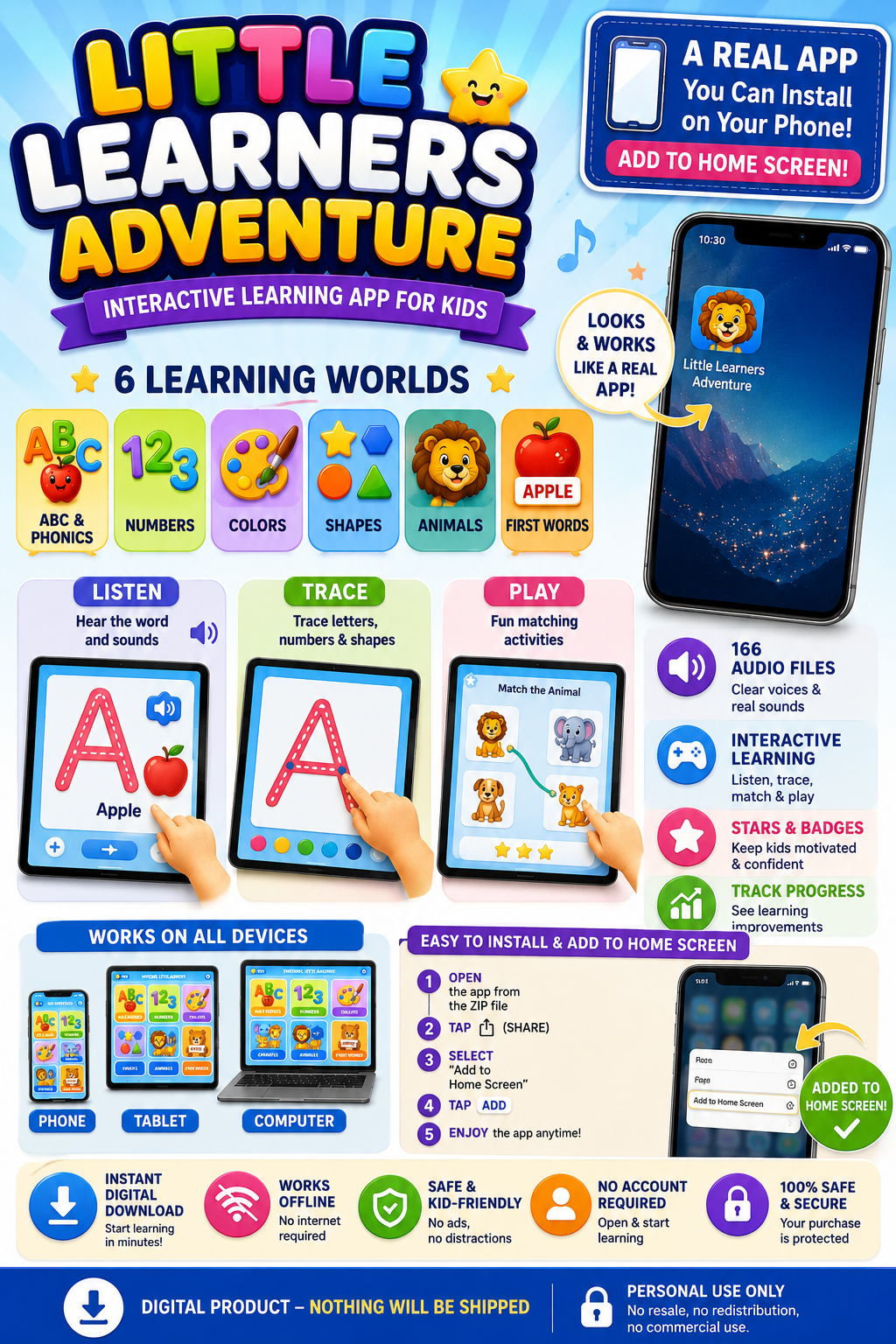 Little Learners Adventure – Interactive Learning App for Kids