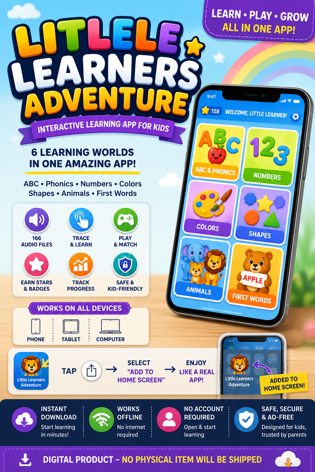 Little Learners Adventure – Interactive Learning App for Kids
