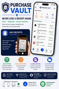 Purchase Vault digital app for organizing receipts, warranties, returns and claims